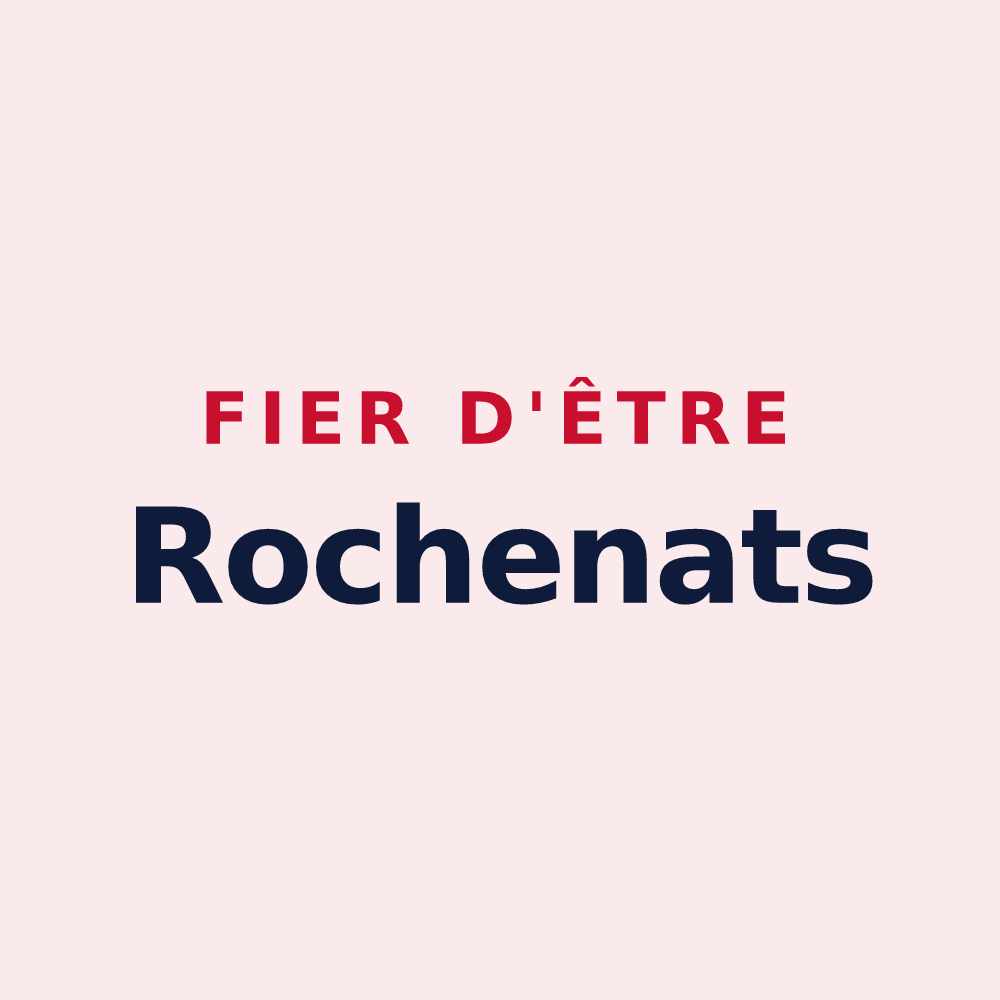 Magnet « Fier d'être Rochenats » — design pour Rochesson