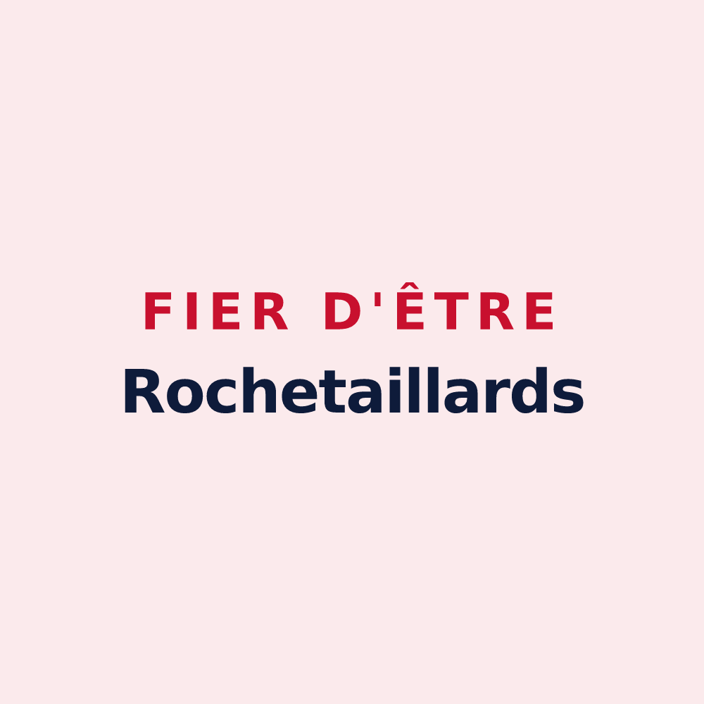 Magnet « Fier d'être Rochetaillards » — design pour Rochetaillée-sur-Saône