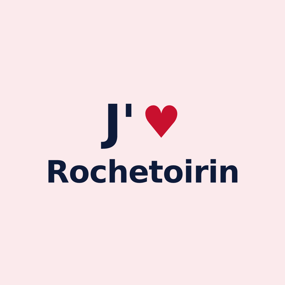 Magnet personnalisé Rochetoirin — design J'aime Rochetoirin