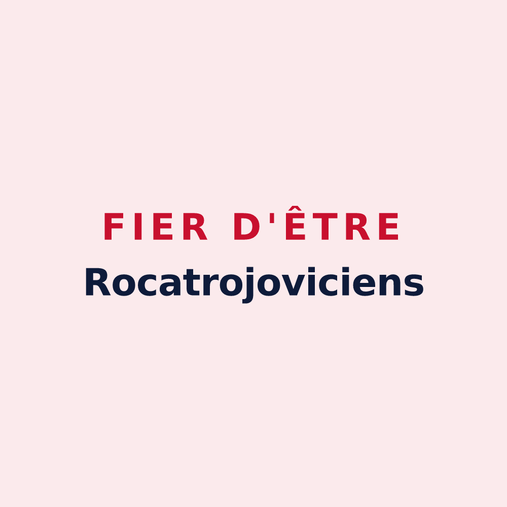 Magnet « Fier d'être Rocatrojoviciens » — design pour Rochetrejoux