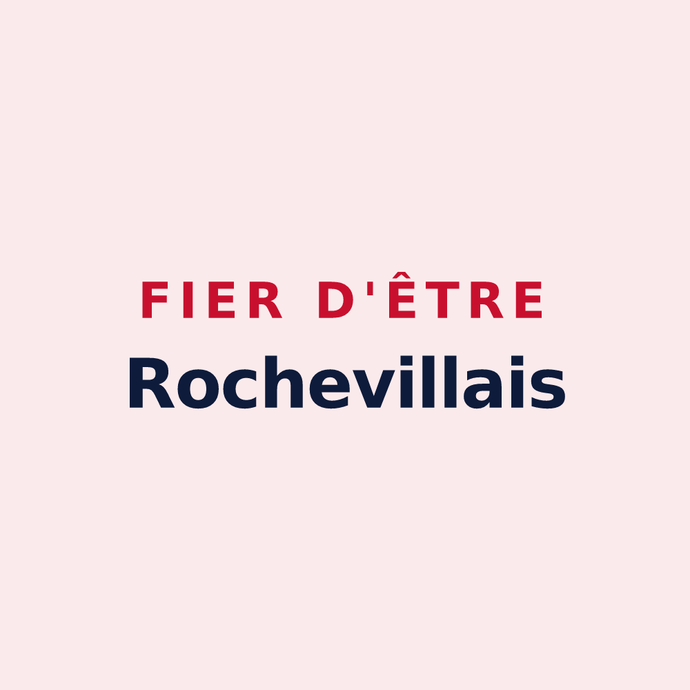 Magnet « Fier d'être Rochevillais » — design pour Rocheville