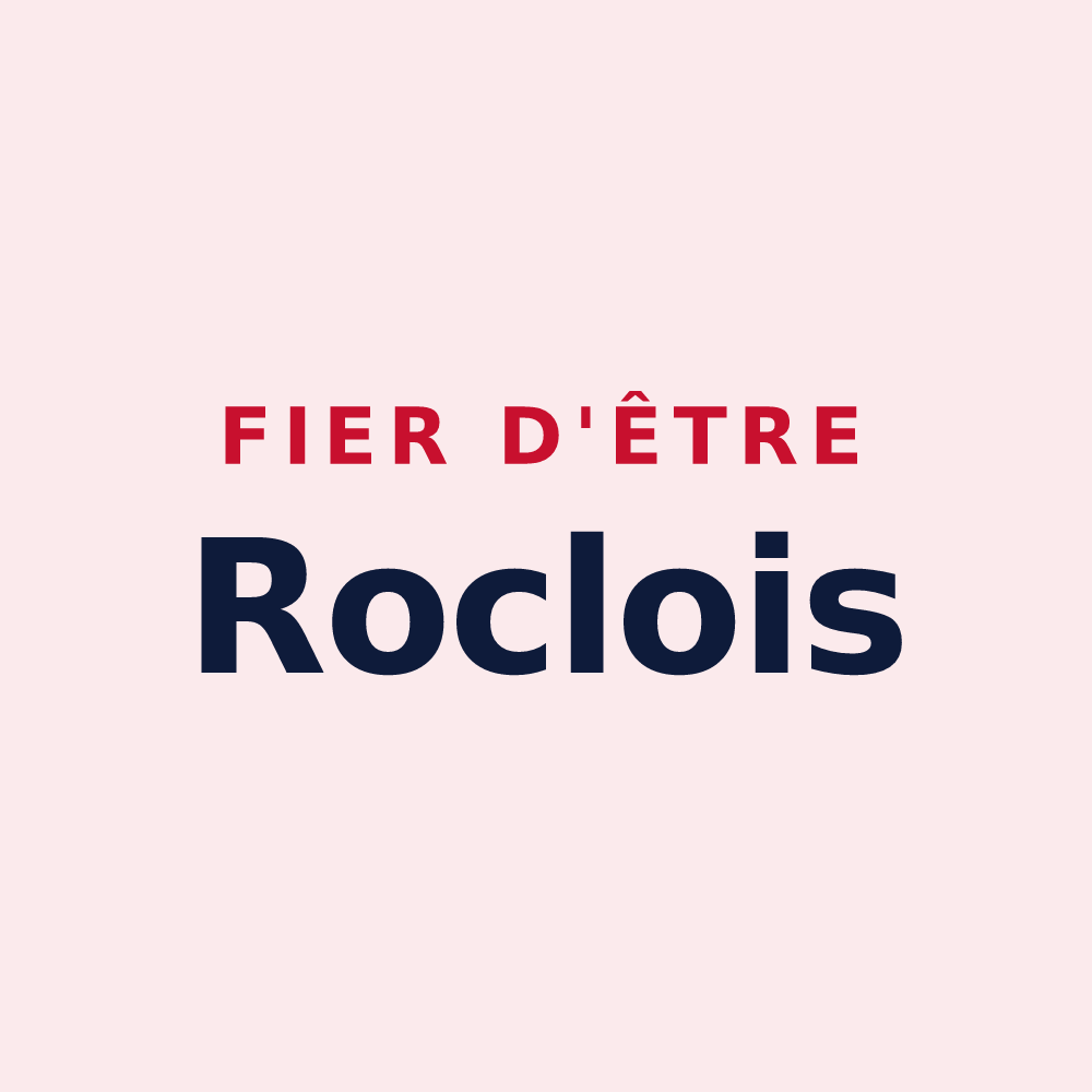 Magnet « Fier d'être Roclois » — design pour Rocles