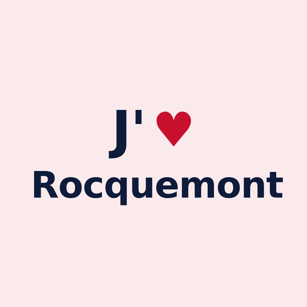 Magnet personnalisé Rocquemont — design J'aime Rocquemont