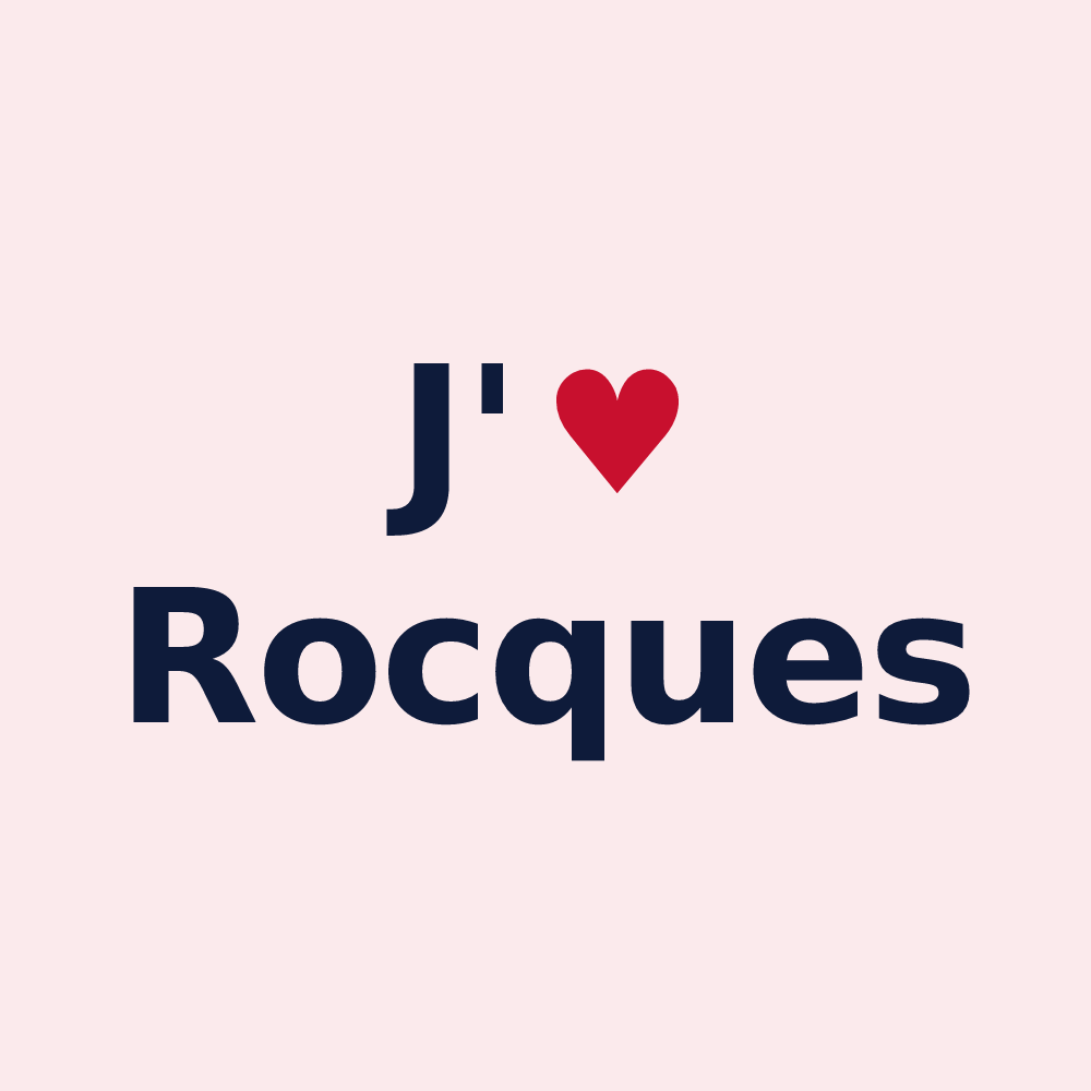 Magnet personnalisé Rocques — design J'aime Rocques