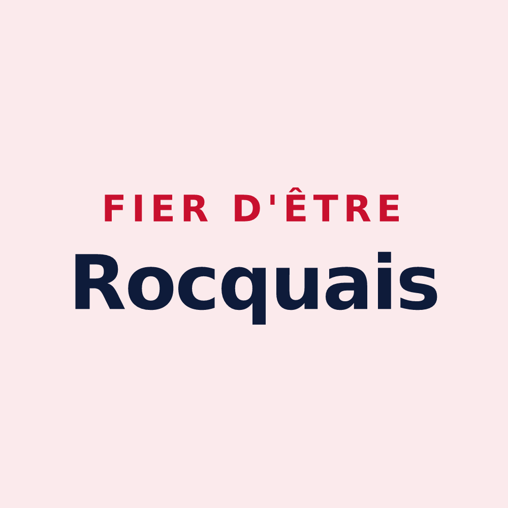 Magnet « Fier d'être Rocquais » — design pour Rocques