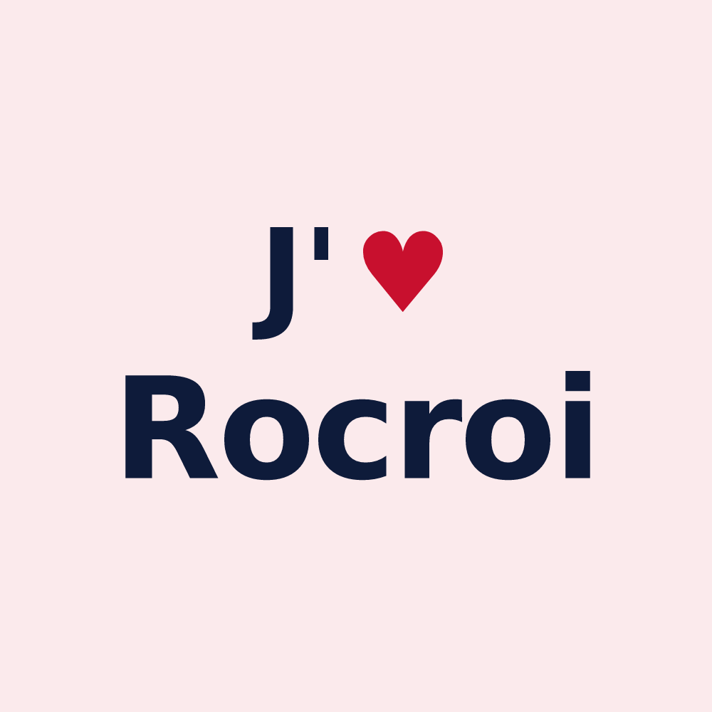 Magnet personnalisé Rocroi — design J'aime Rocroi
