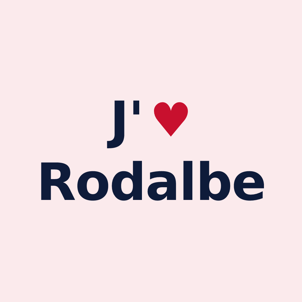 Magnet personnalisé Rodalbe — design J'aime Rodalbe