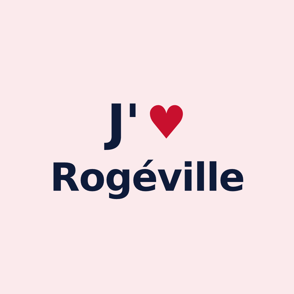 Magnet personnalisé Rogéville — design J'aime Rogéville