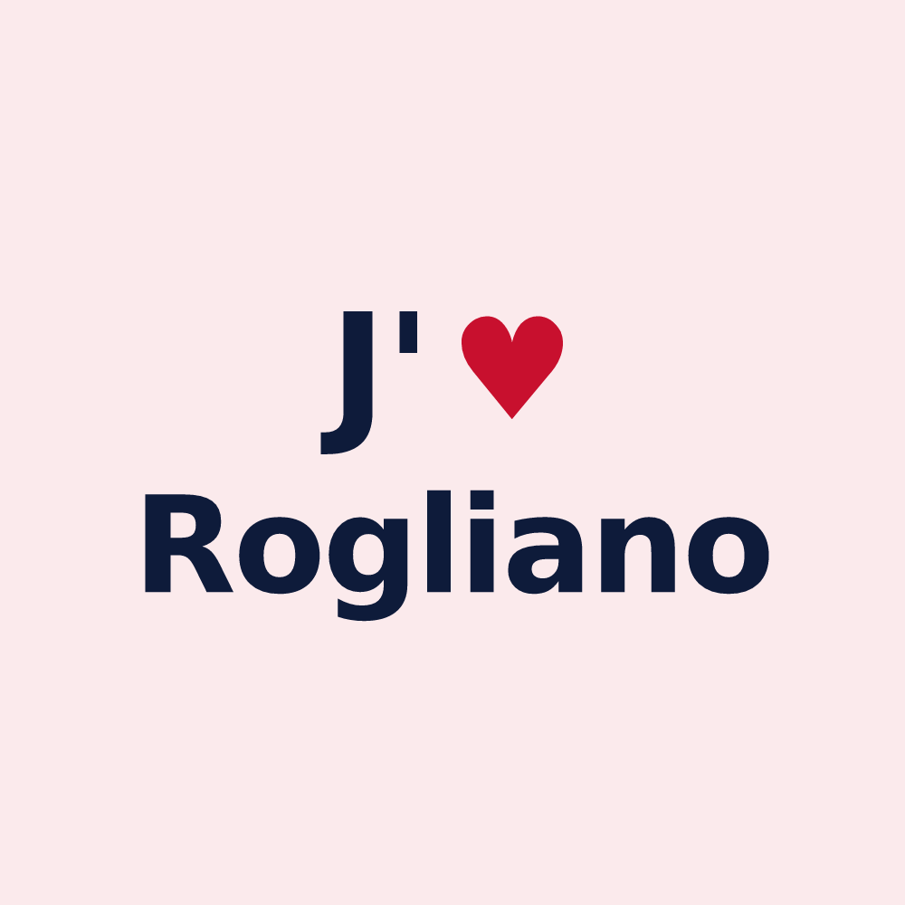 Magnet personnalisé Rogliano — design J'aime Rogliano