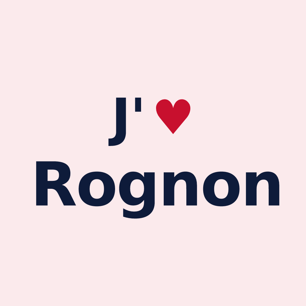 Magnet personnalisé Rognon — design J'aime Rognon