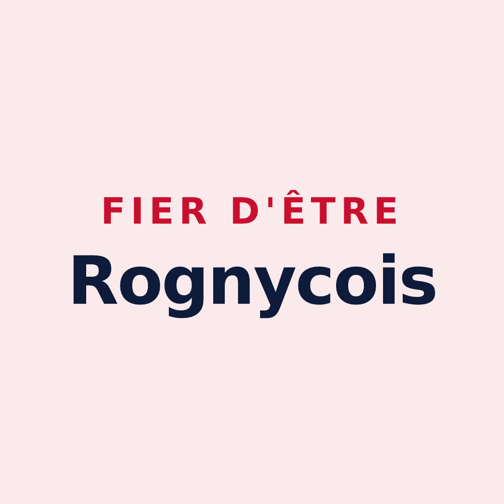 Magnet « Fier d'être Rognycois » — design pour Rogny-les-Sept-Écluses