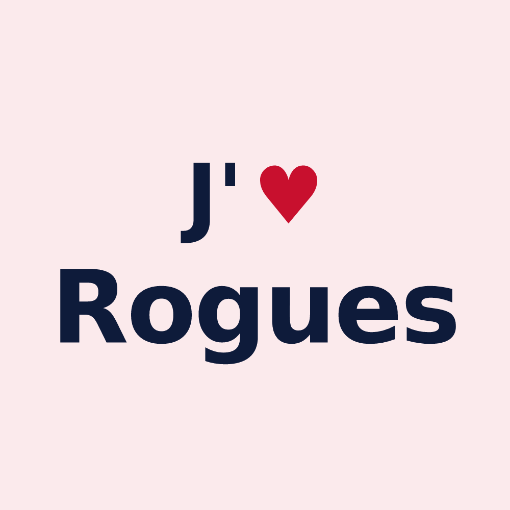 Magnet personnalisé Rogues — design J'aime Rogues