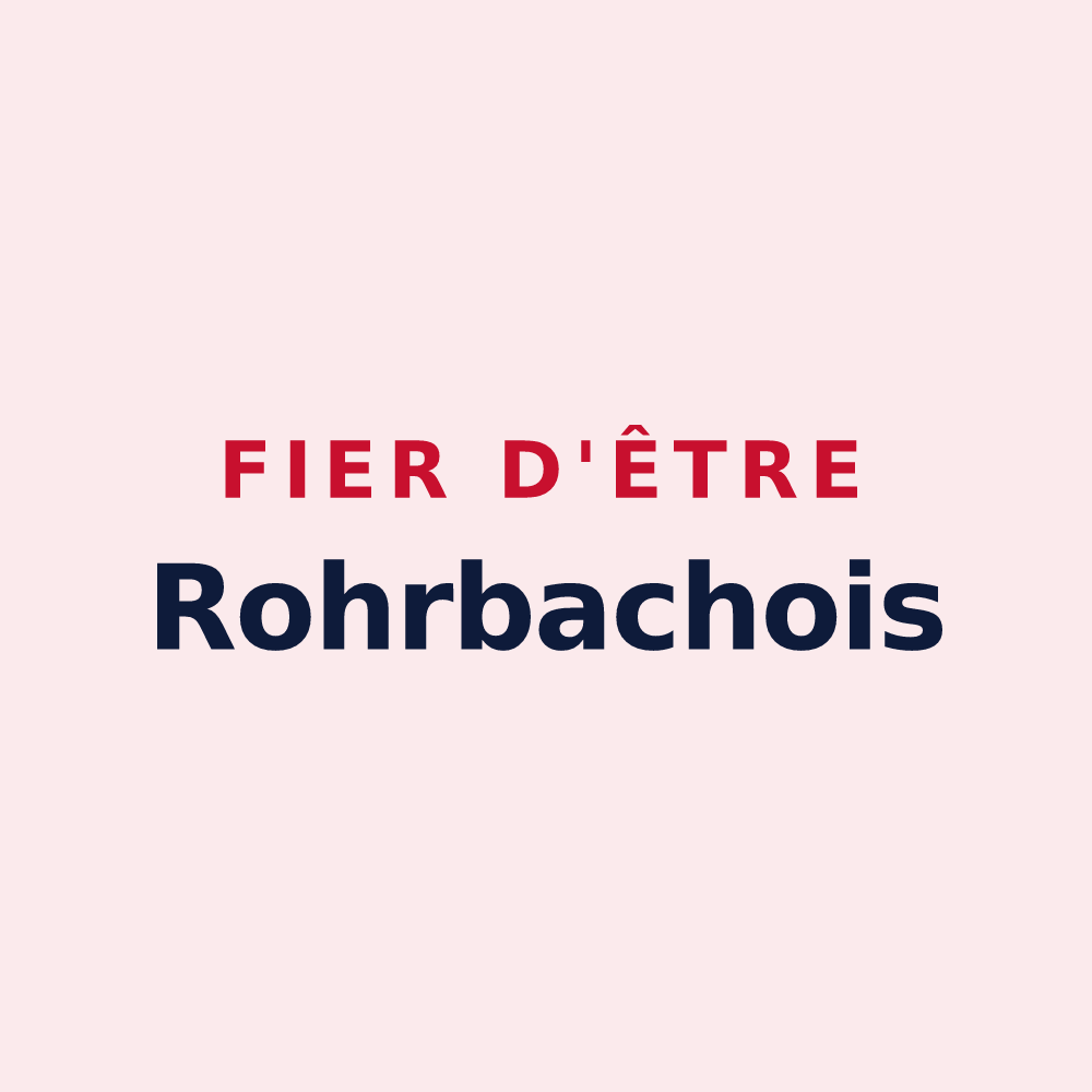 Magnet « Fier d'être Rohrbachois » — design pour Rohrbach-lès-Bitche