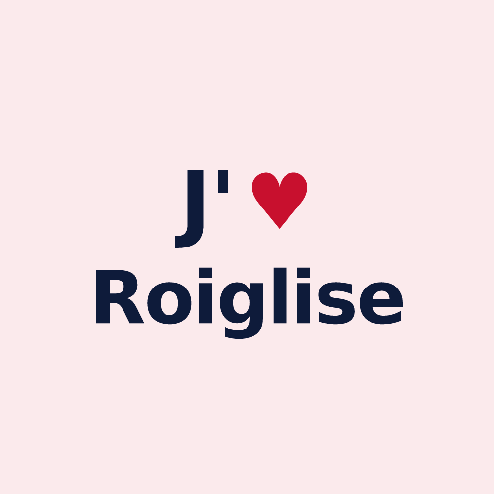 Magnet personnalisé Roiglise — design J'aime Roiglise