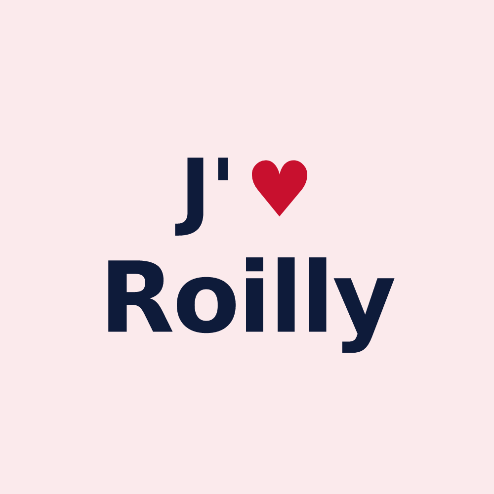 Magnet personnalisé Roilly — design J'aime Roilly