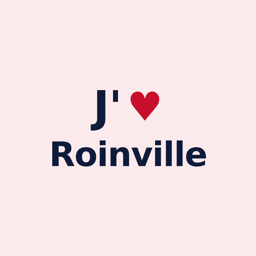 Magnet personnalisé Roinville — design J'aime Roinville