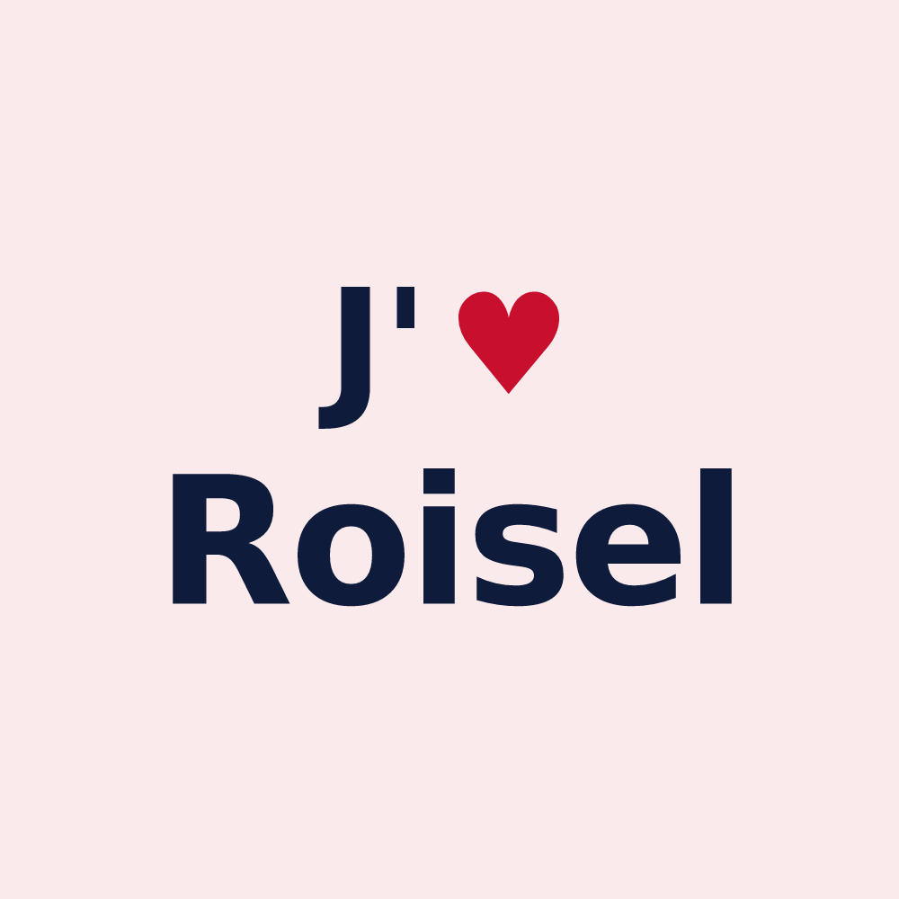Magnet personnalisé Roisel — design J'aime Roisel
