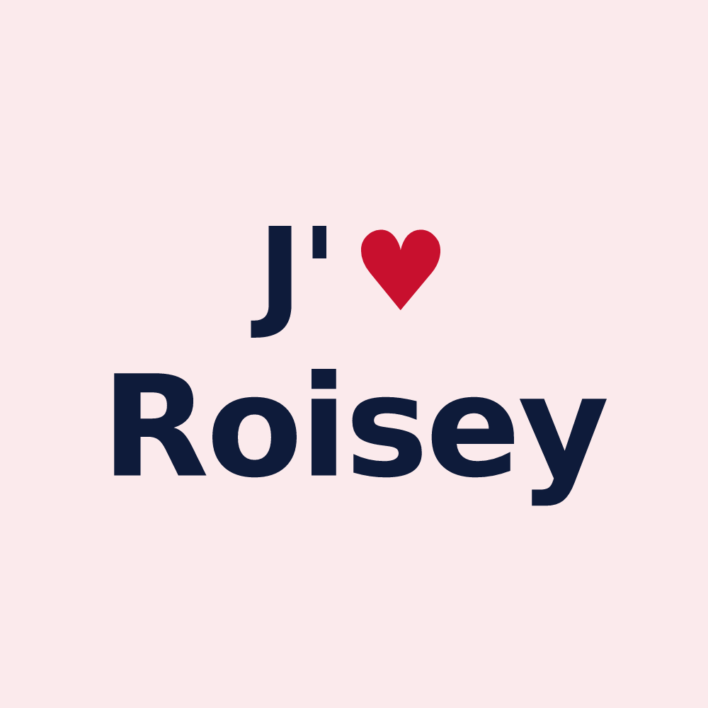 Magnet personnalisé Roisey — design J'aime Roisey