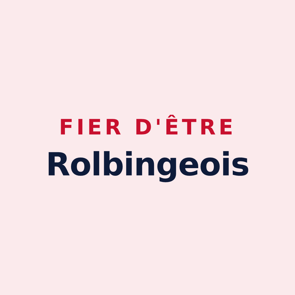 Magnet « Fier d'être Rolbingeois » — design pour Rolbing