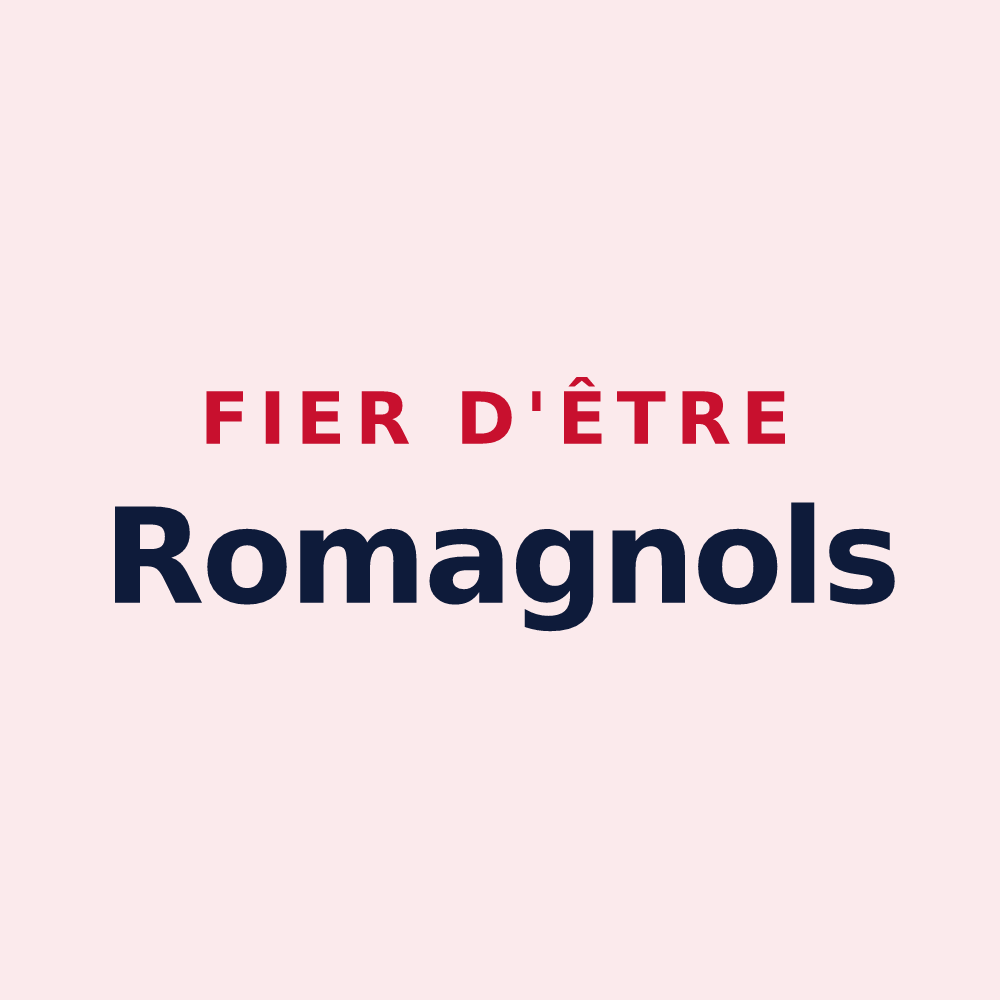 Magnet « Fier d'être Romagnols » — design pour Romagne-sous-les-Côtes