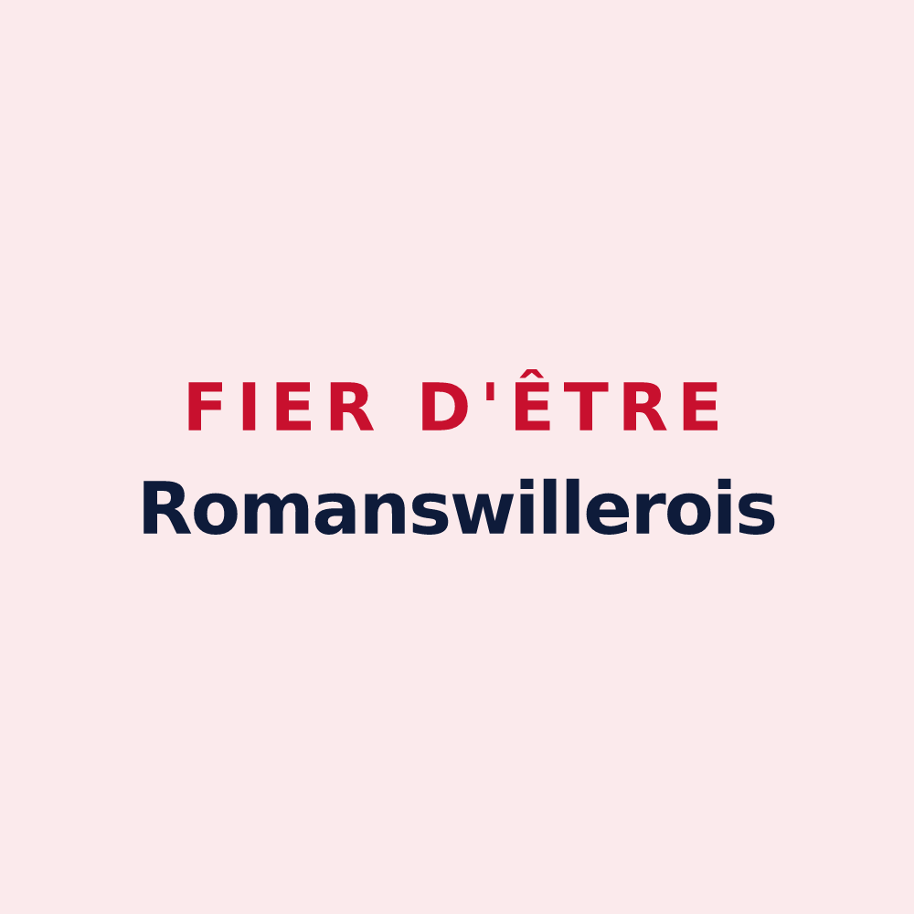 Magnet « Fier d'être Romanswillerois » — design pour Romanswiller