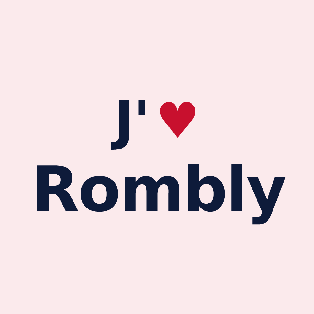 Magnet personnalisé Rombly — design J'aime Rombly