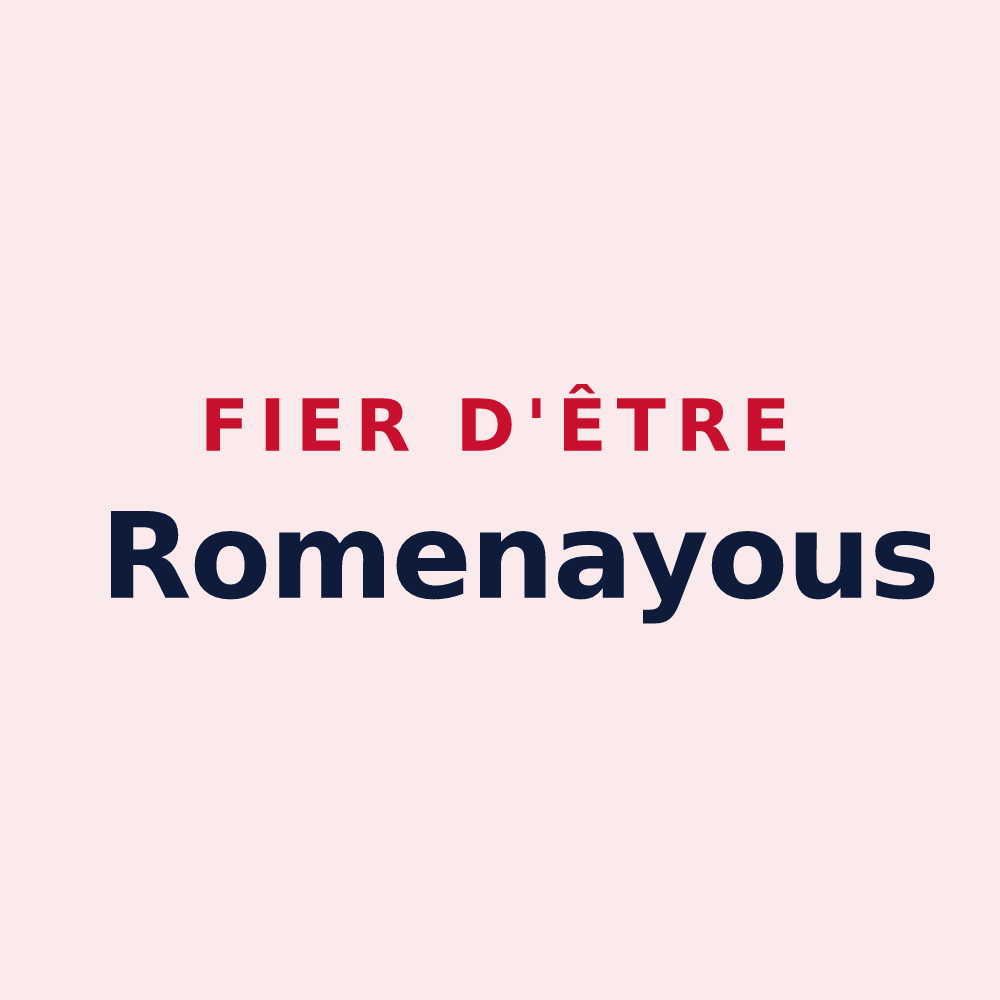 Magnet « Fier d'être Romenayous » — design pour Romenay