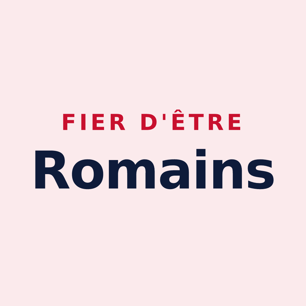 Magnet « Fier d'être Romains » — design pour Romery