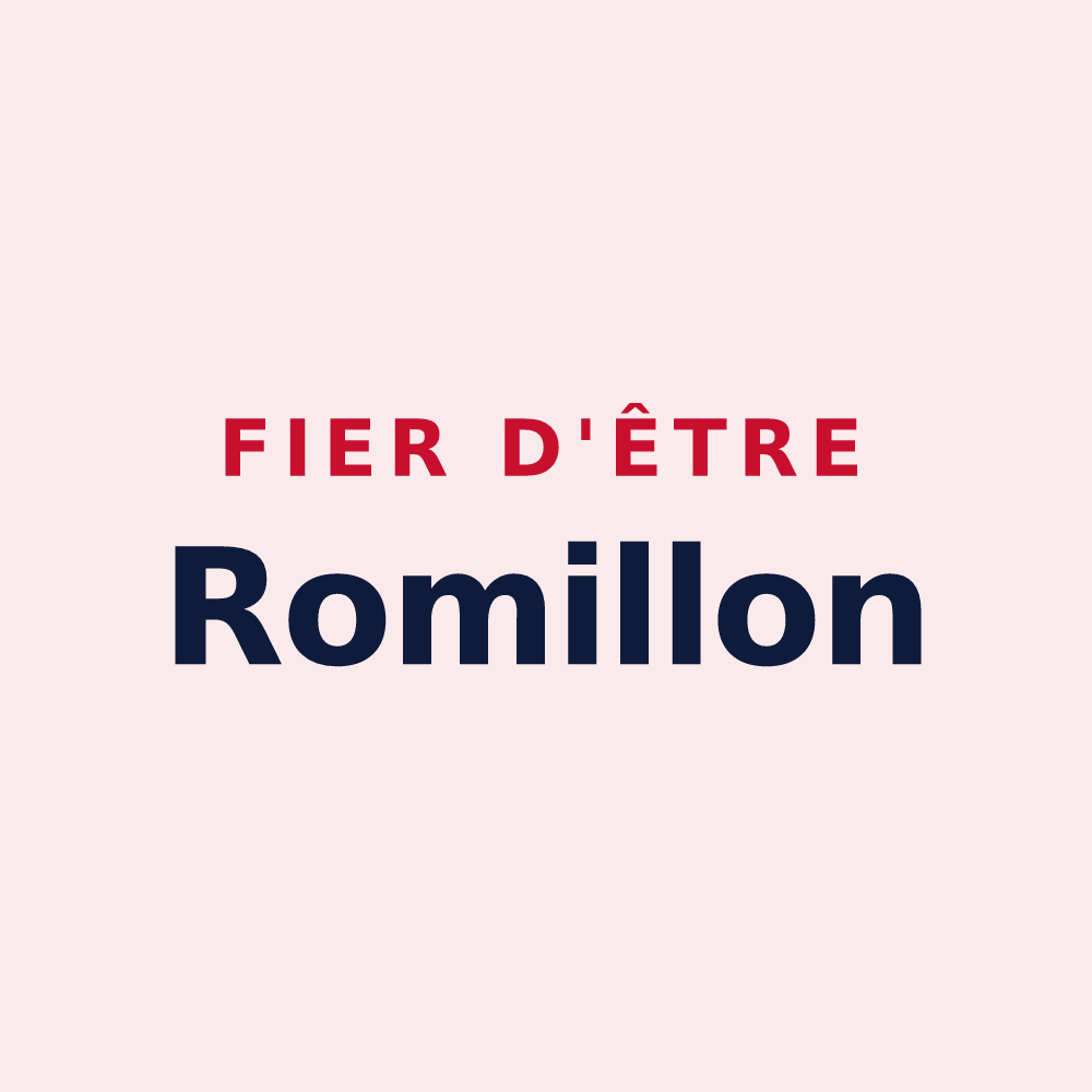 Magnet « Fier d'être Romillon » — design pour Romilly-la-Puthenaye
