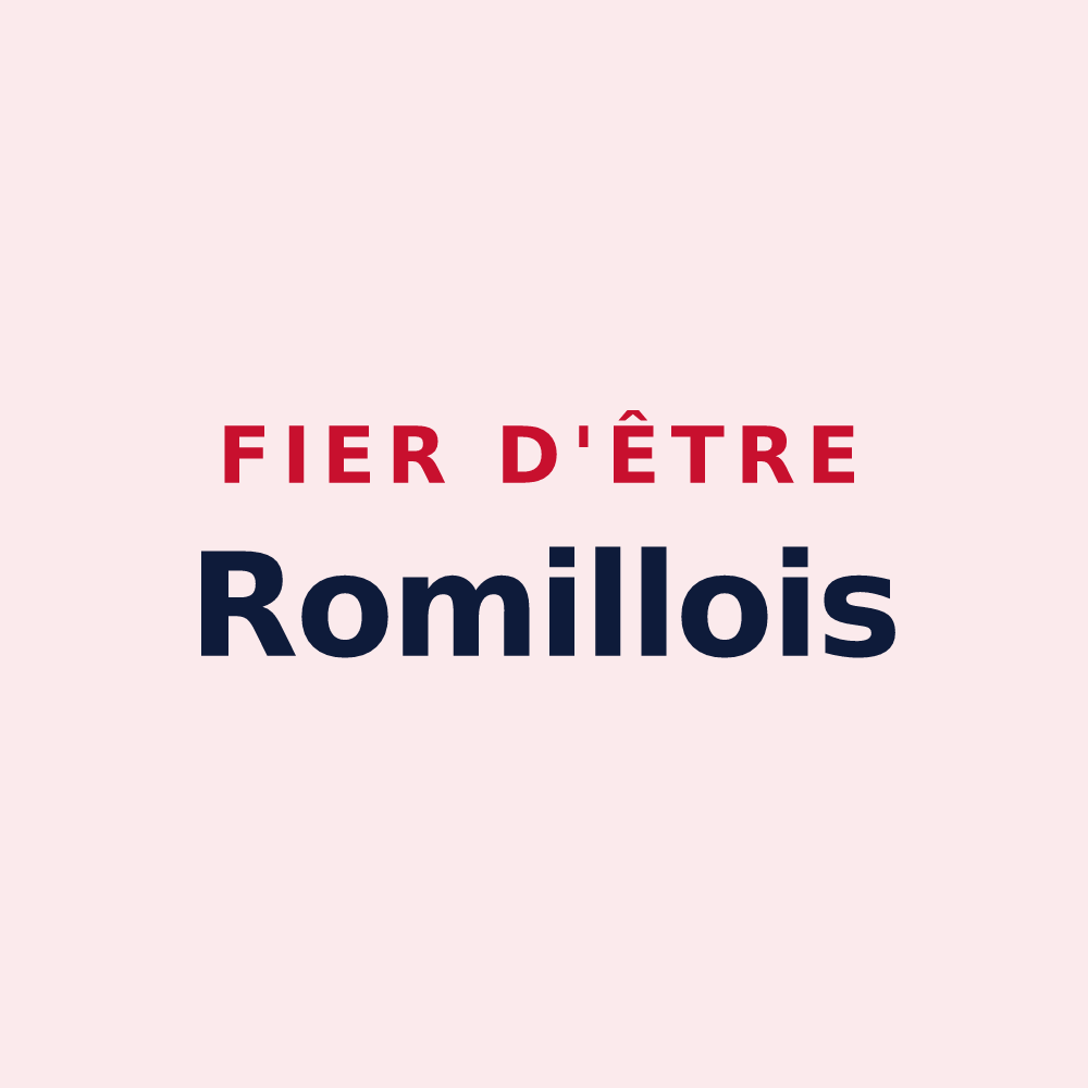 Magnet « Fier d'être Romillois » — design pour Romilly-sur-Andelle
