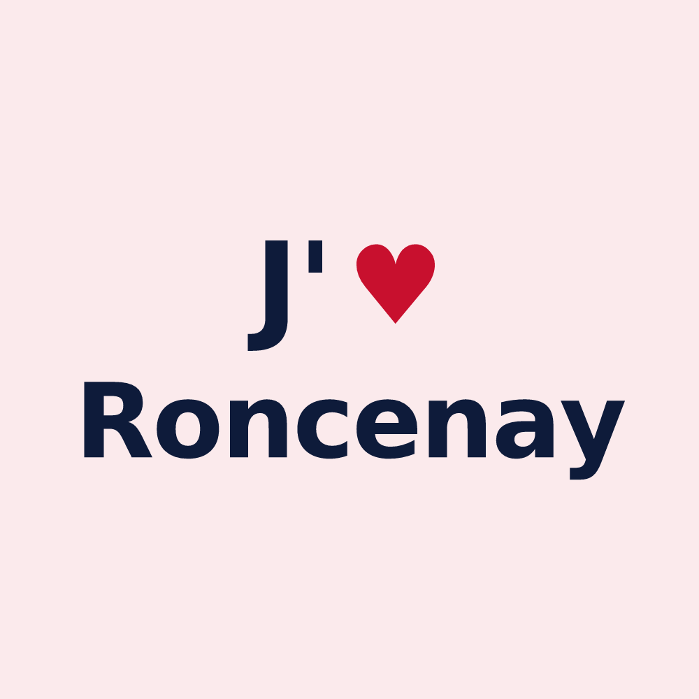 Magnet personnalisé Roncenay — design J'aime Roncenay