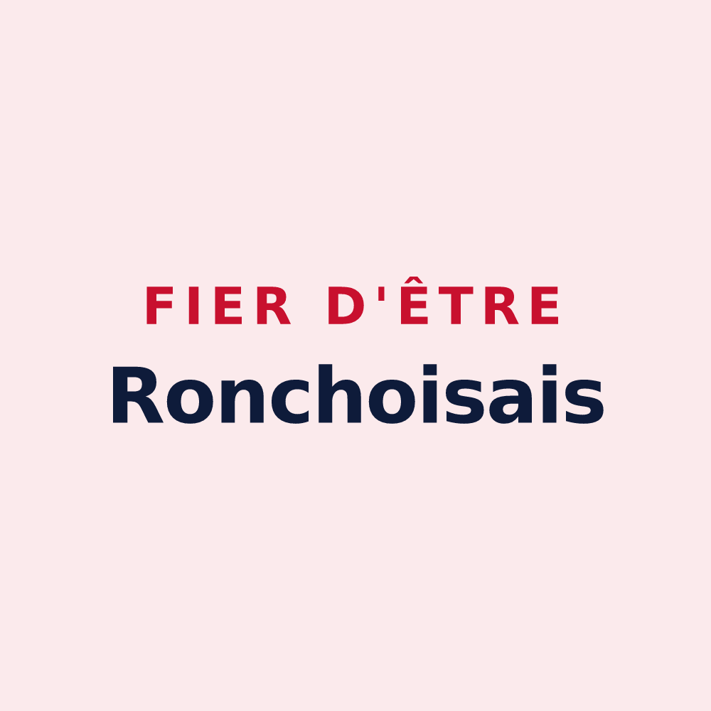 Magnet « Fier d'être Ronchoisais » — design pour Ronchois
