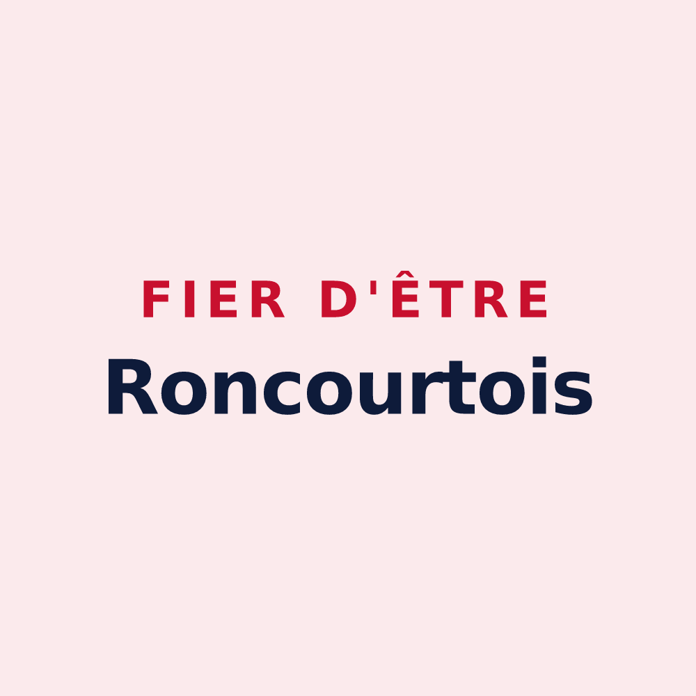 Magnet « Fier d'être Roncourtois » — design pour Roncourt