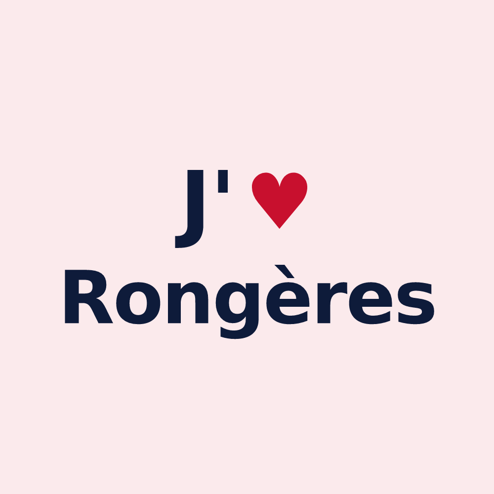 Magnet personnalisé Rongères — design J'aime Rongères