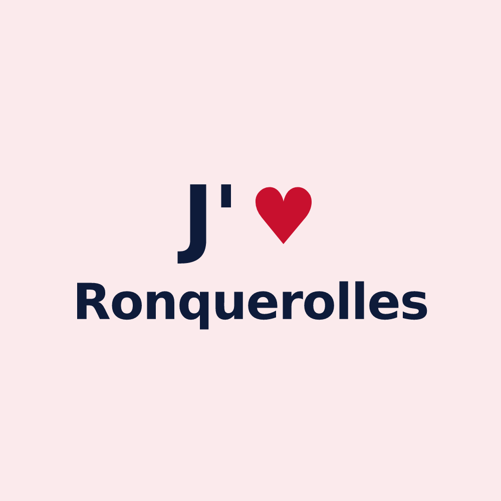 Magnet personnalisé Ronquerolles — design J'aime Ronquerolles