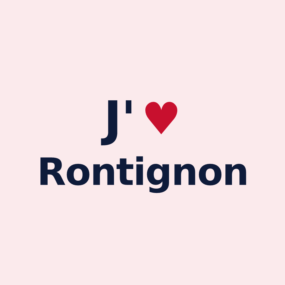 Magnet personnalisé Rontignon — design J'aime Rontignon