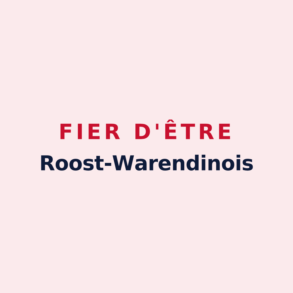 Magnet « Fier d'être Roost-Warendinois » — design pour Roost-Warendin