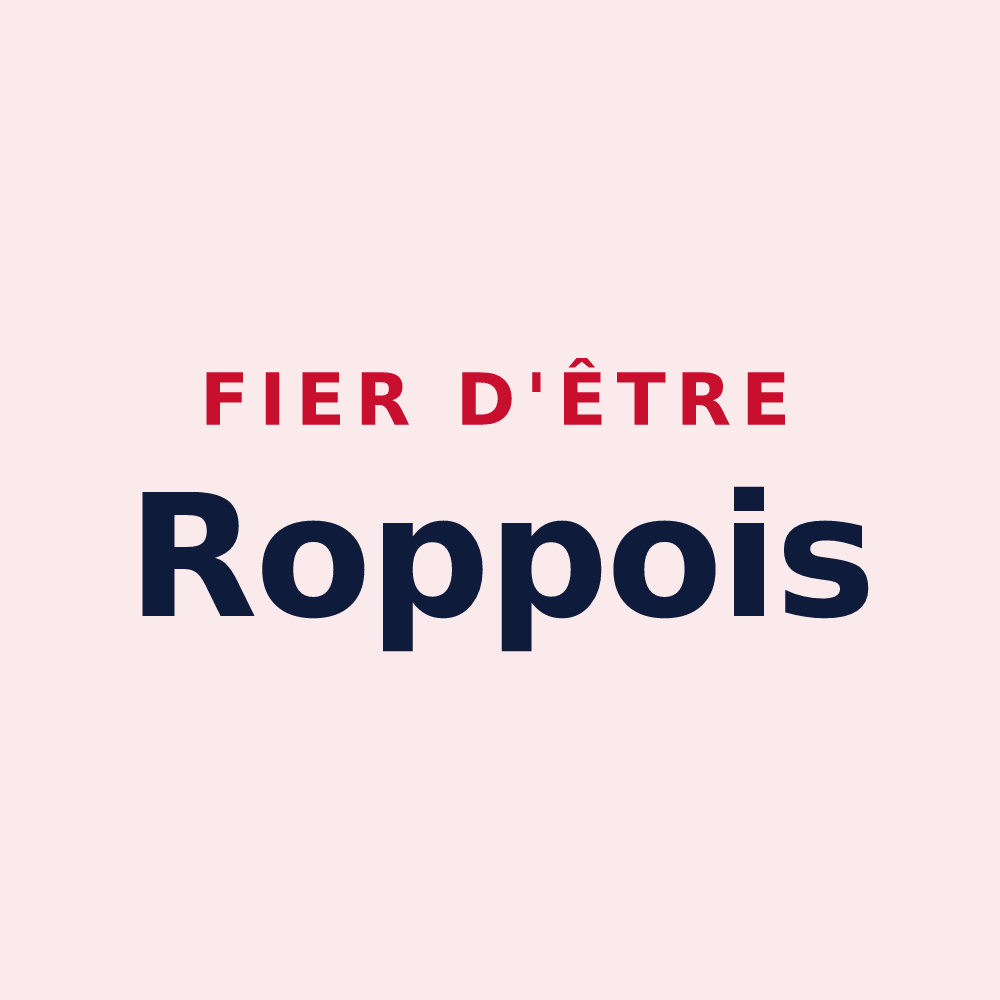 Magnet « Fier d'être Roppois » — design pour Roppe