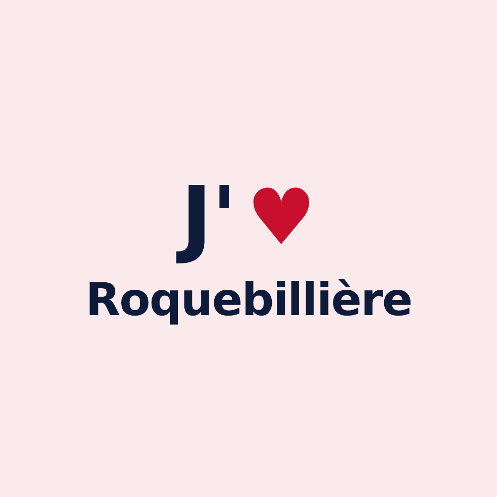 Magnet personnalisé Roquebillière — design J'aime Roquebillière