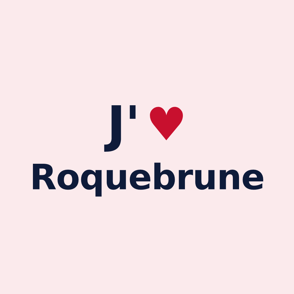 Magnet personnalisé Roquebrune — design J'aime Roquebrune