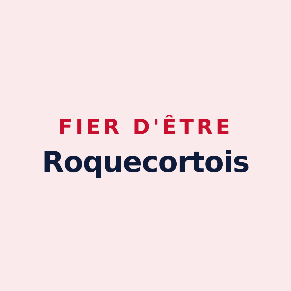 Magnet « Fier d'être Roquecortois » — design pour Roquecor