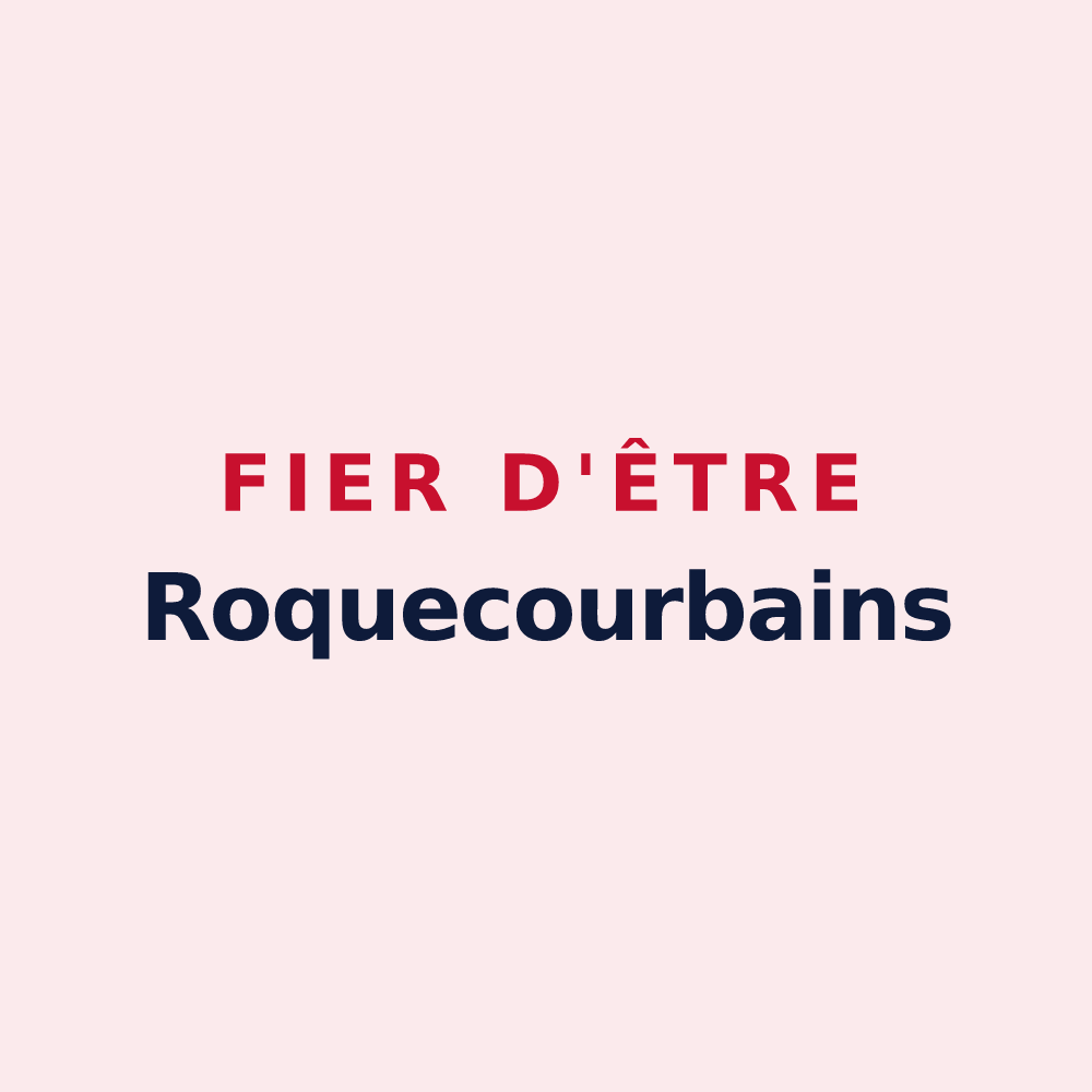 Magnet « Fier d'être Roquecourbains » — design pour Roquecourbe