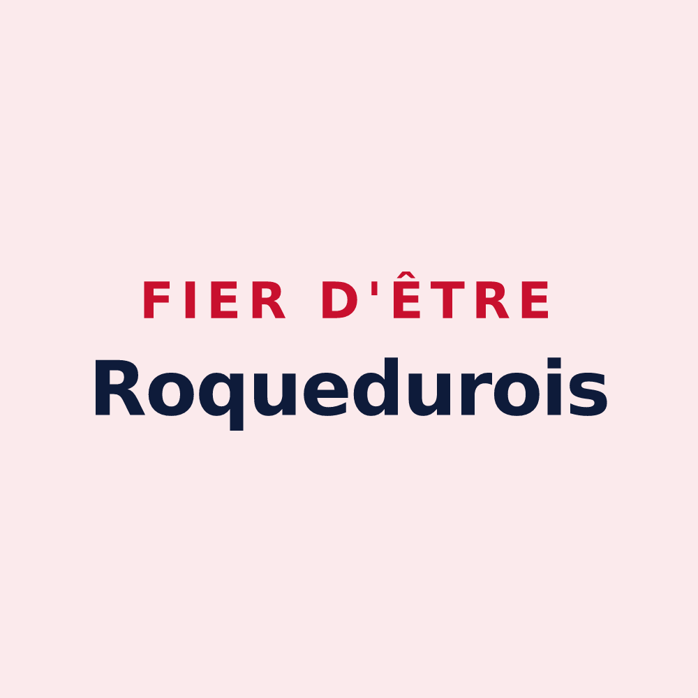 Magnet « Fier d'être Roquedurois » — design pour Roquedur