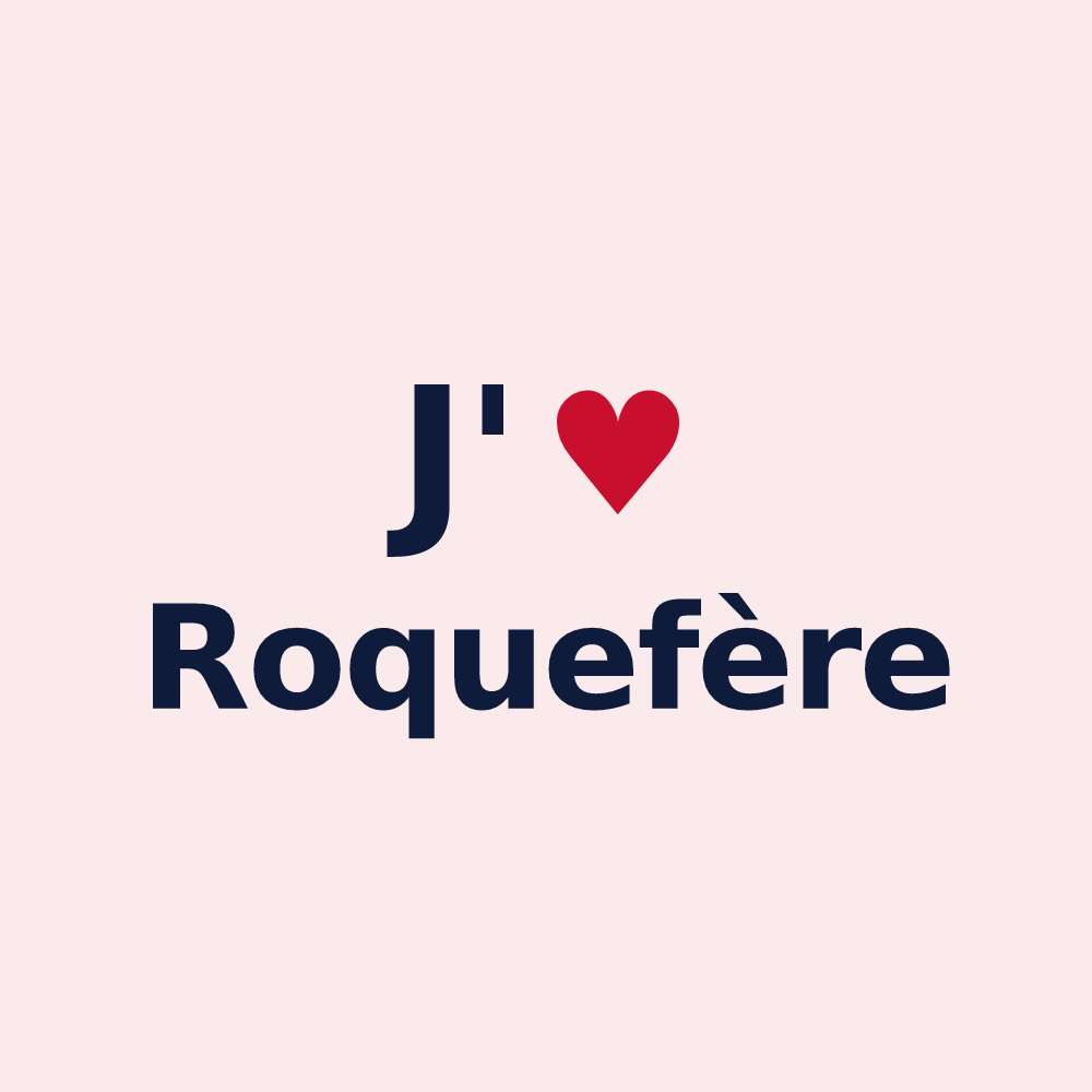 Magnet personnalisé Roquefère — design J'aime Roquefère