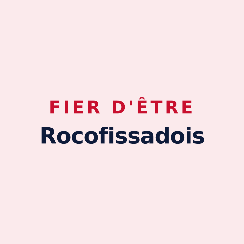 Magnet « Fier d'être Rocofissadois » — design pour Roquefixade