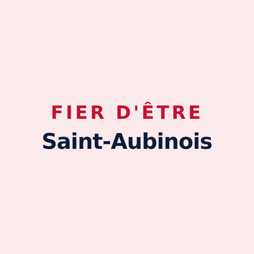 Magnet « Fier d'être Saint-Aubinois » — design pour Roquelaure-Saint-Aubin