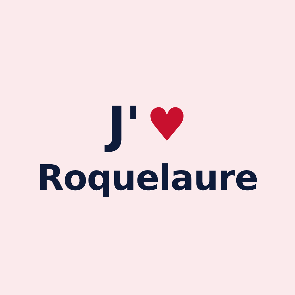 Magnet personnalisé Roquelaure — design J'aime Roquelaure