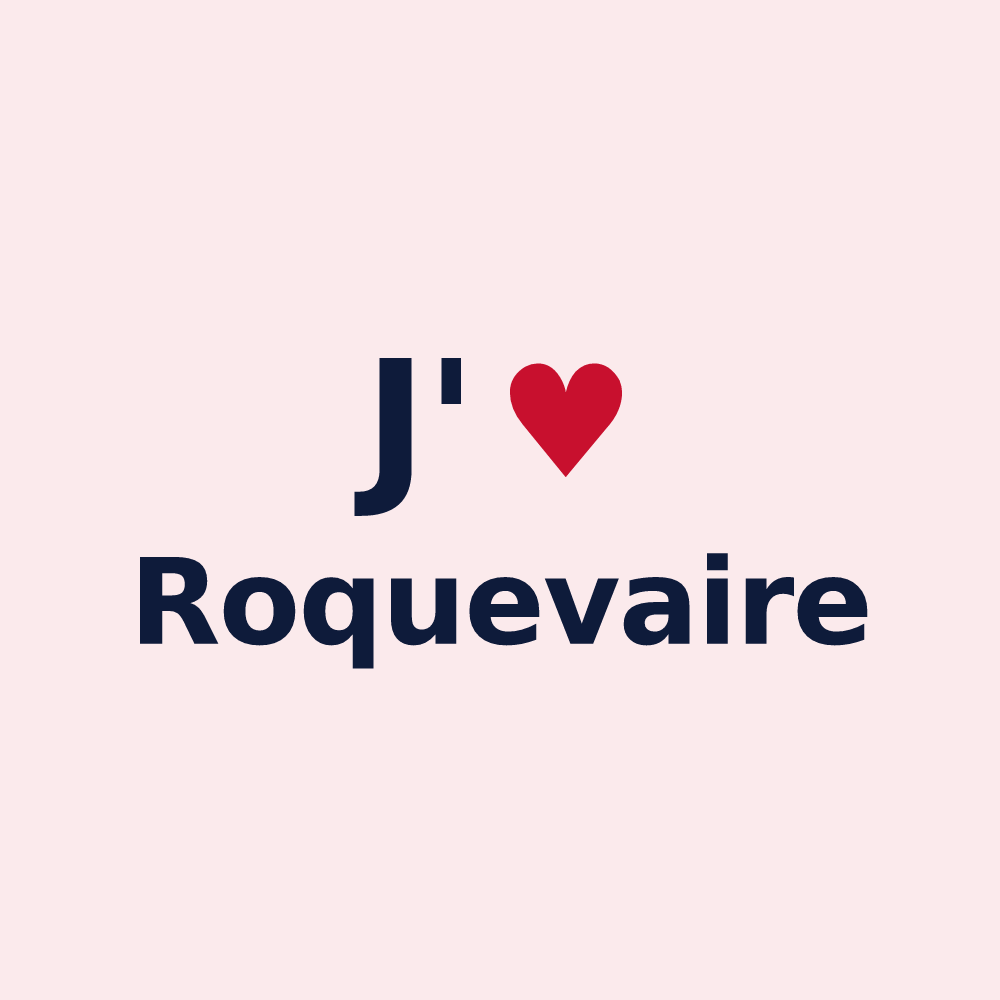 Magnet personnalisé Roquevaire — design J'aime Roquevaire