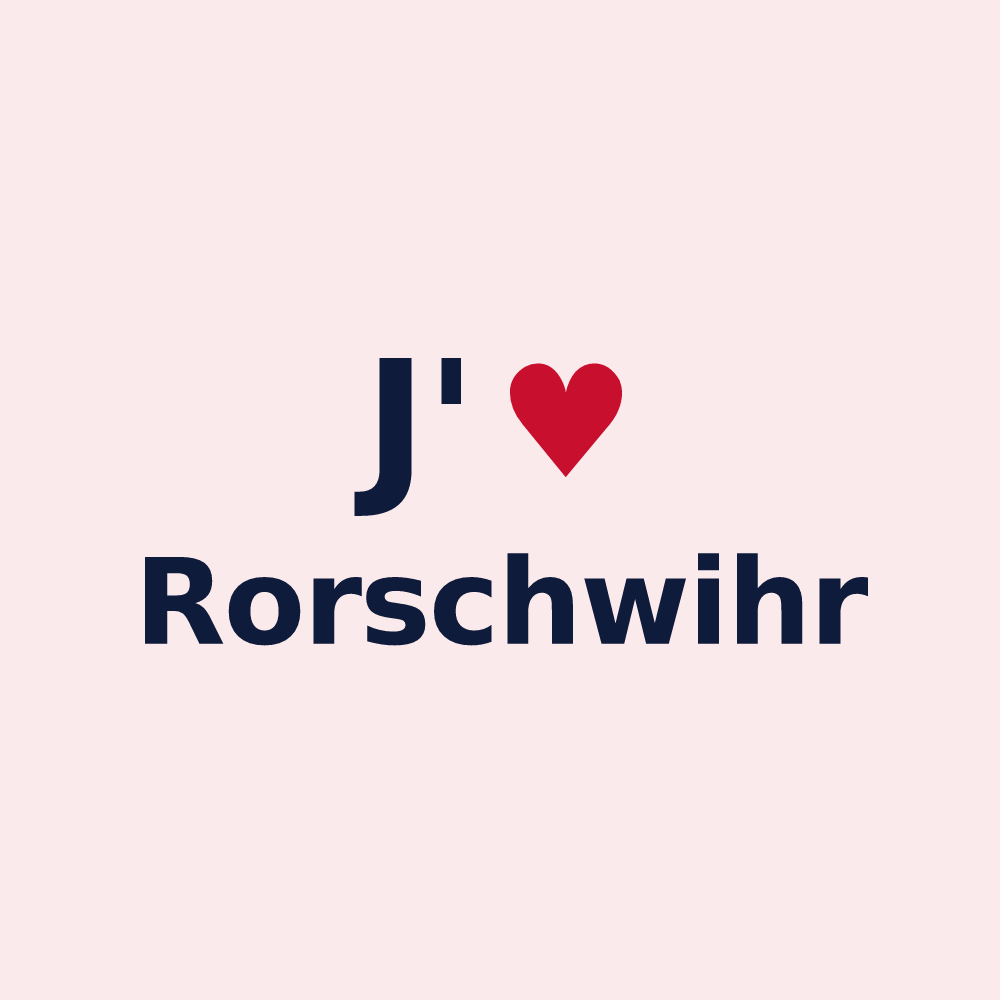 Magnet personnalisé Rorschwihr — design J'aime Rorschwihr