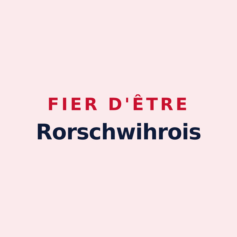 Magnet « Fier d'être Rorschwihrois » — design pour Rorschwihr